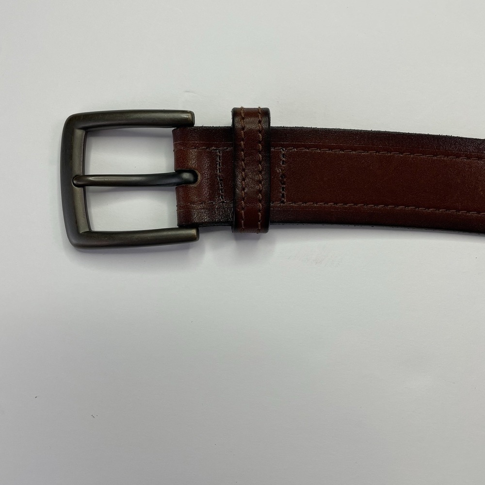 Duluth Trading Co Leather Belt Men's 42 Brown Red Color